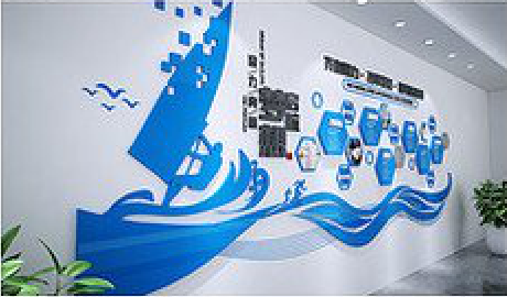保靖海浪主题文化墙如何设计？