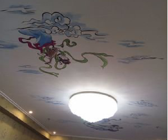 保靖如何快速绘制天花板上的手绘墙？