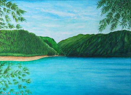 保靖在墙绘中，如何绘画绿水青山？