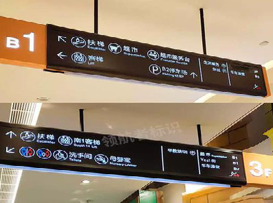 保靖如何通过商场标识牌引导客流分布？